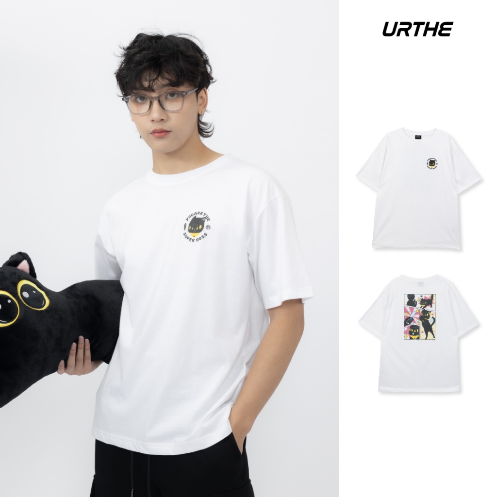 Áo thun URTHE-T có in màn hình PLS ADOPT ME Model (Dòng SUPER BOSS)