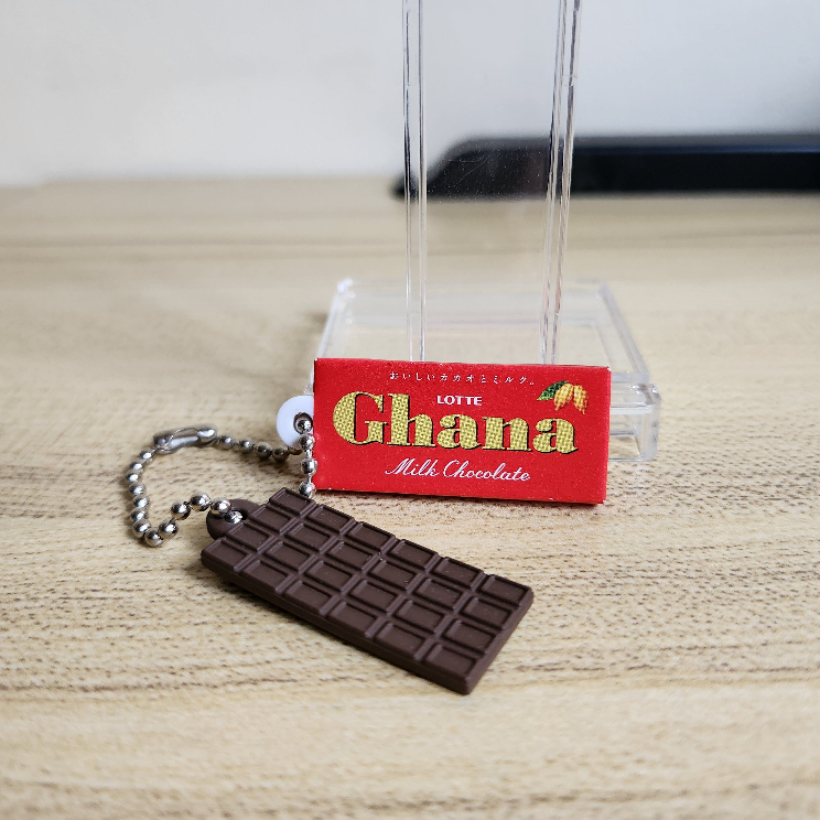 Móc khóa sô cô la Lotte Ghana l Sữa