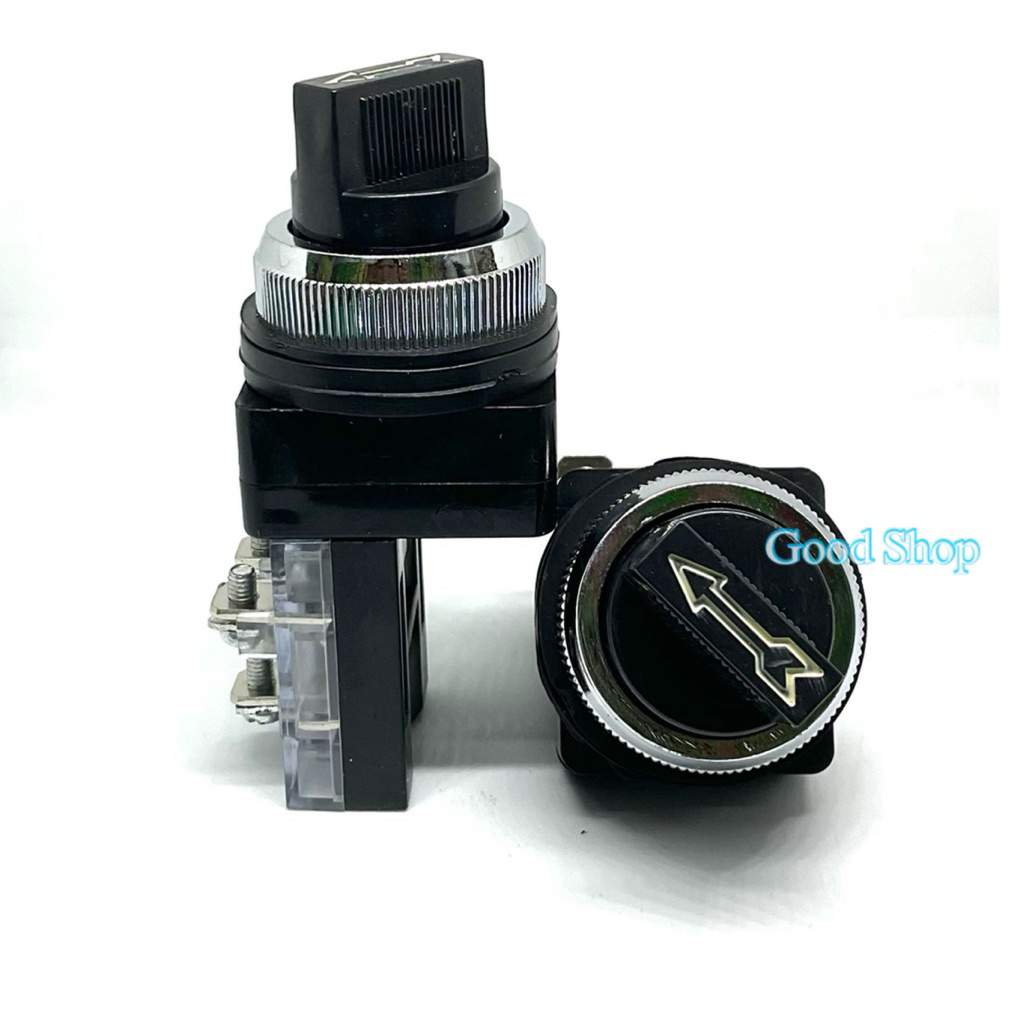Cổ mũi tên công tắc xoắn 30 Mm ON-OFF / ON-OFF-ON Đen
