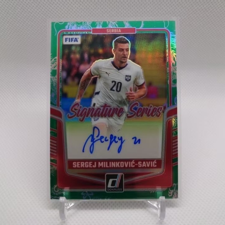 Panini Donruss 24 / 25 - Sergej Milinkovic-Savic - Serbia - Signature Series Dragon Scale / 99