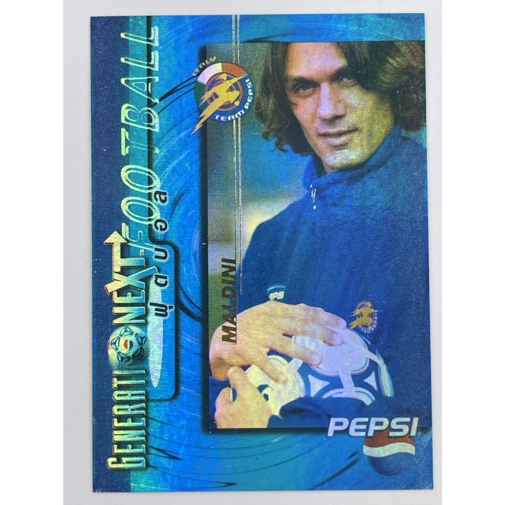 Paolo Maldini – Pepsi Thế Hệ Tiếp Theo 1997 | Thẻ Pepsi 76 | Gần Mint