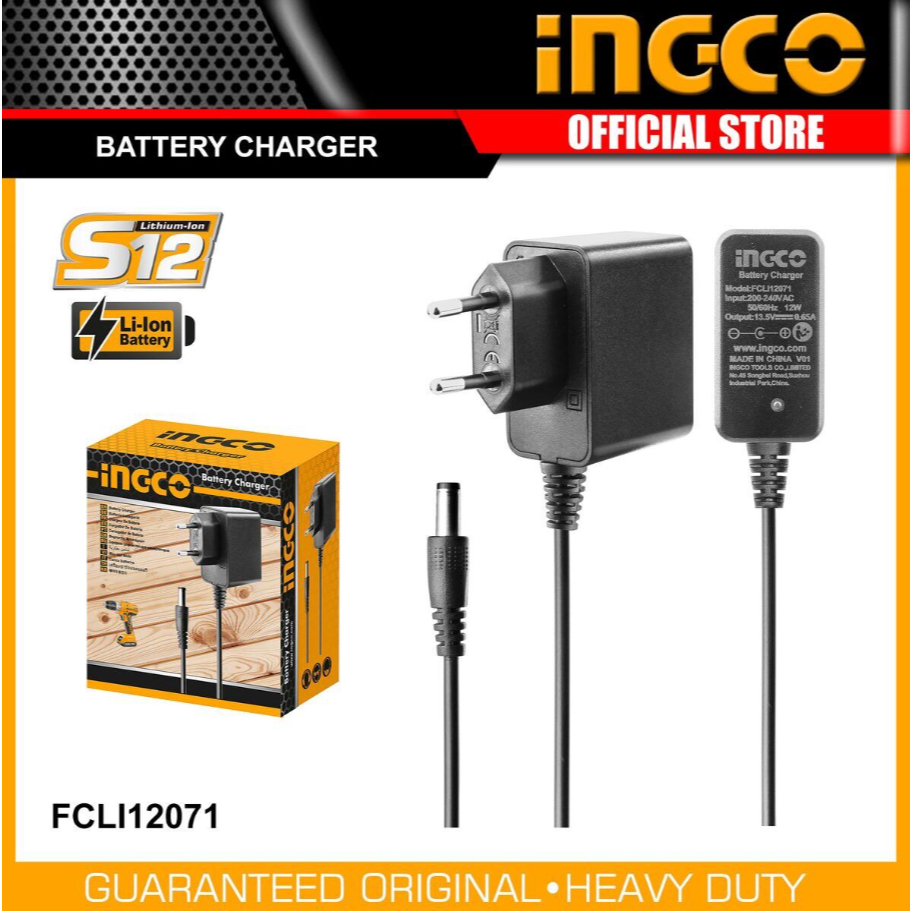 Pin Lithium Ion INGCO 12v 1.5 Amp Model FBLI12152 Và Bộ Sạc FCLI12071