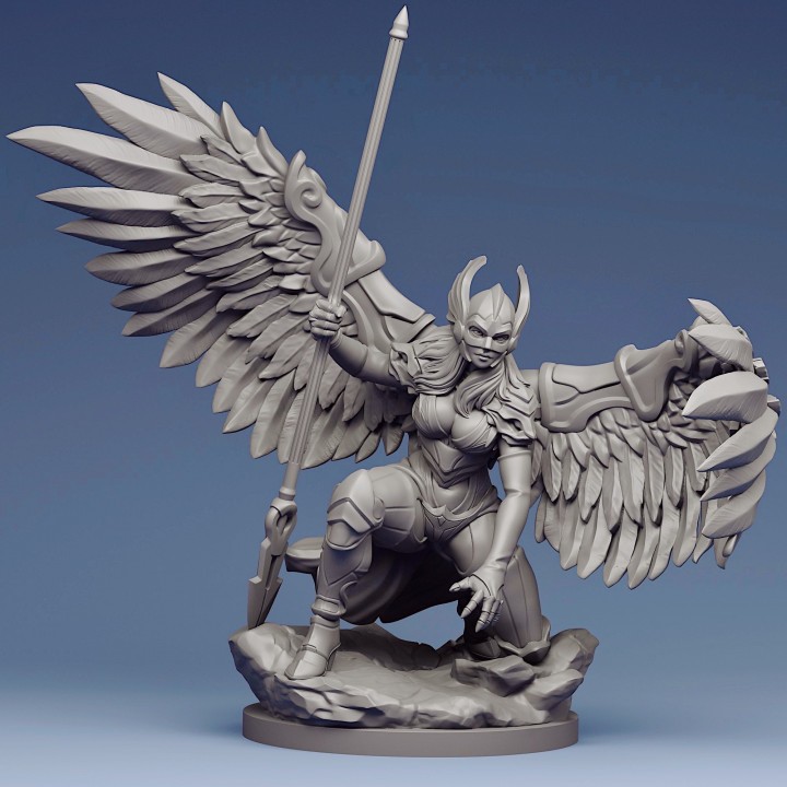 Sinh vật Armory-Valkyries Revenge Resin D & D DnD Mô hình thu nhỏ cho màn hình để bàn