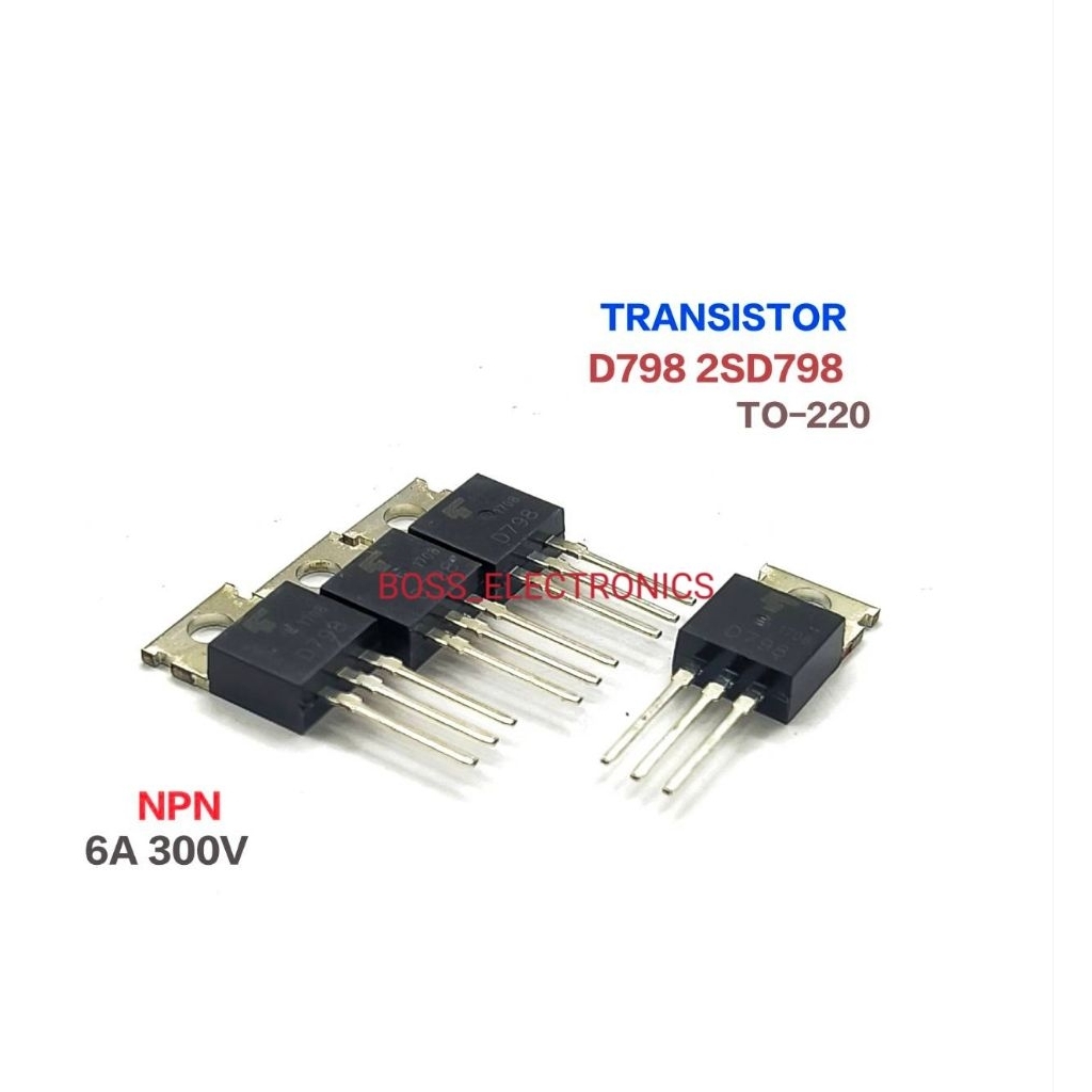1 Mảnh D798 2SD798 Silicon NPN Điện TO-220 6A 300V 30W Transistor 3 Chân