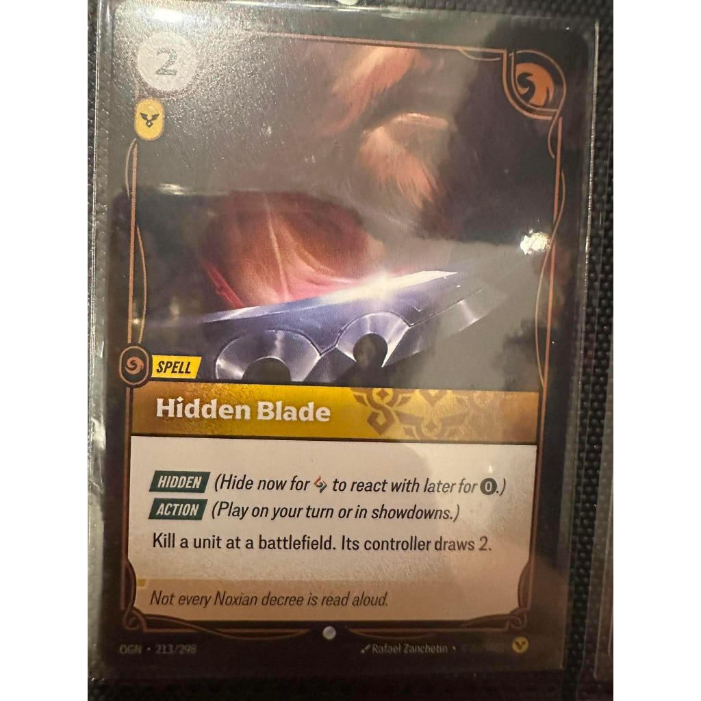 Hidden Blade Riftbound TCG Trò chơi bài Liên minh huyền thoại