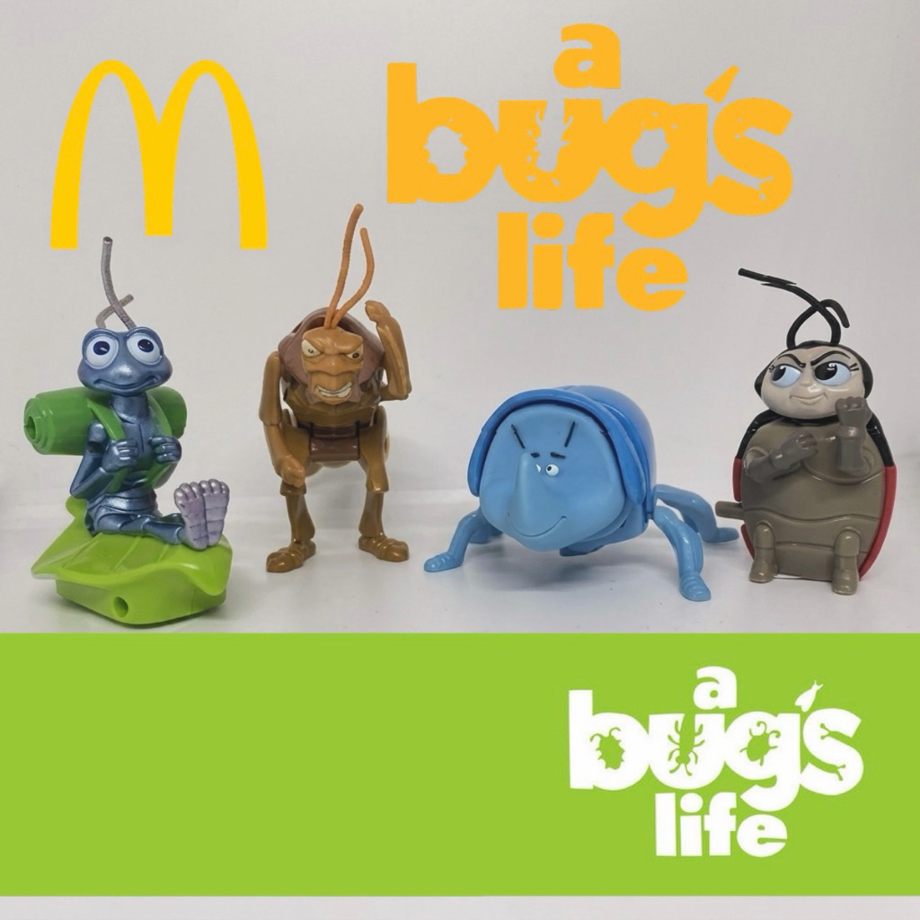 Mcdonald 's A Bung Life Bugs The Heart Is Not Bug. Bộ 4 giấy phép đích thực