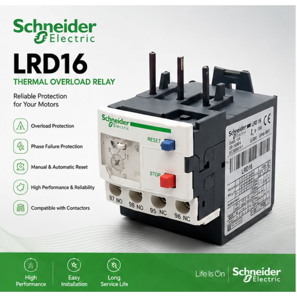 Mô hình rơle quá tải điện Schneider LRD16. Sản phẩm LRD16 được chụp ảnh từ công việc thực tế Gửi
