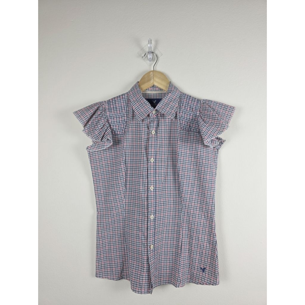 Áo sơ mi kẻ sọc American Eagle X094