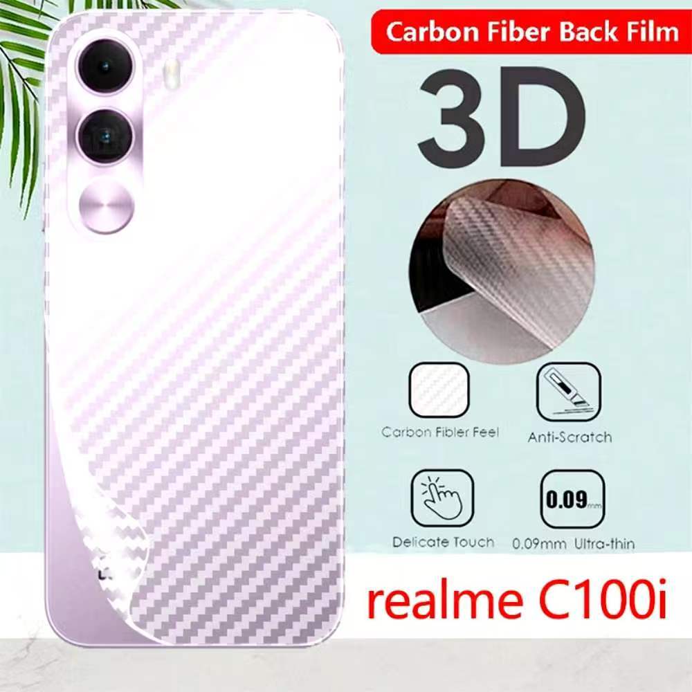 Realme C100 / realme C100i Model Back Film Kevlar Pattern C100 5G / realme C100i 4G / realme C100 5G