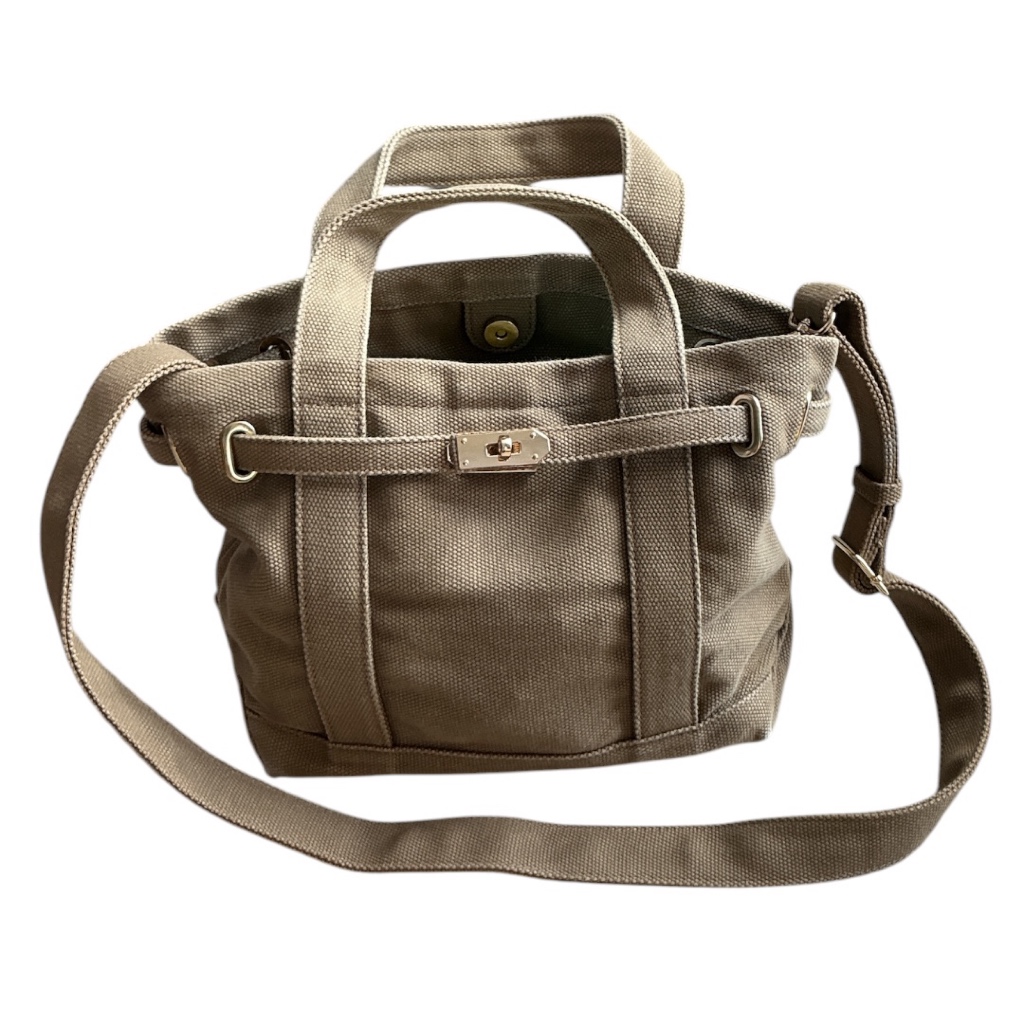 Túi vải màu trái đất thư giãn United Arrows Green Label