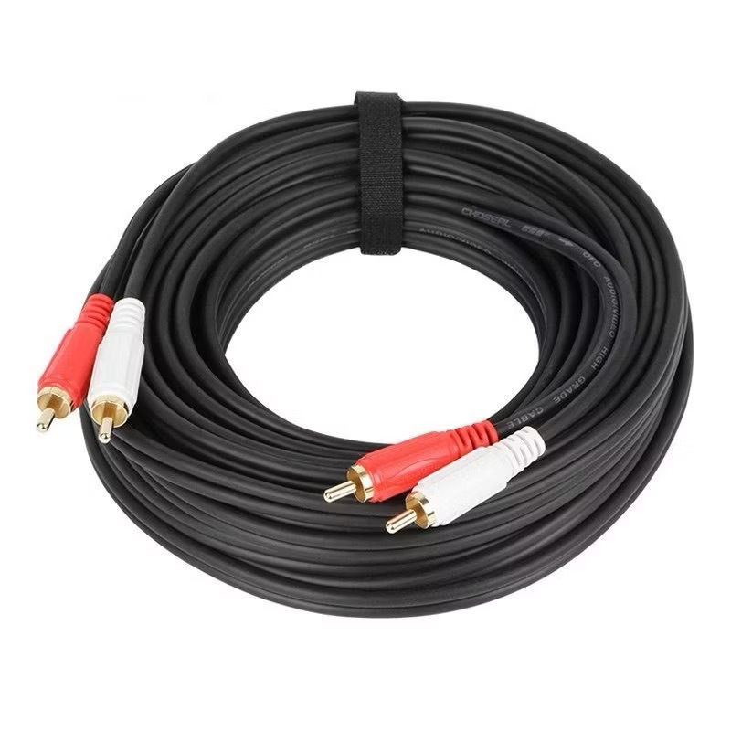 Cáp tín hiệu AV / RCA 2 đầu vào 2 đầu ra Chiều dài 1,5-10 mét