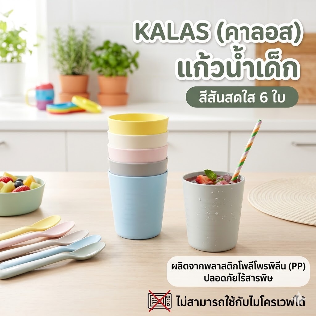 Kính nước trẻ em KALAS Kalos (6 miếng)