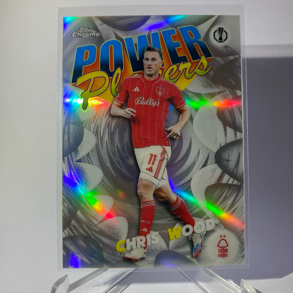 Thẻ bóng đá CHRIS WOOD NOTTINGHAM FOREST TOPPS CHROME 2026 PP-25