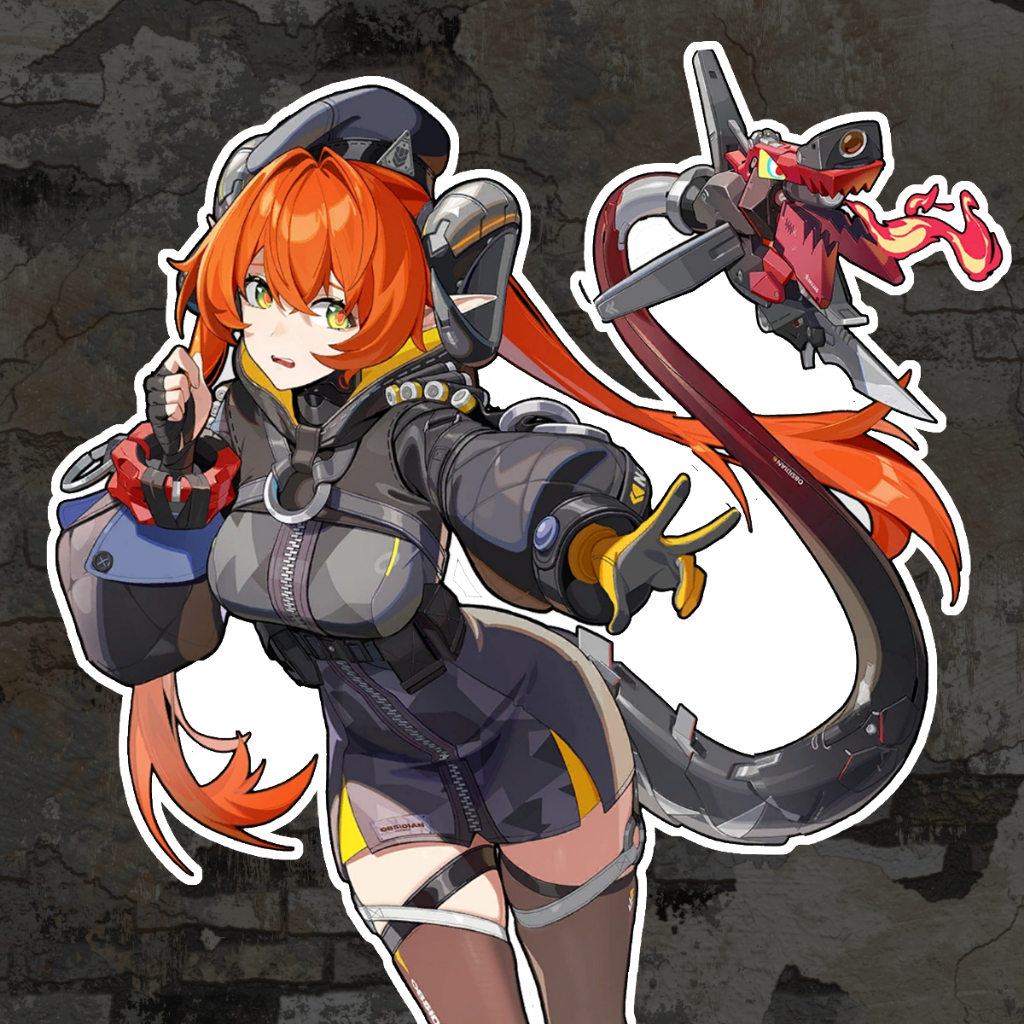 Orphie zenless zone zero Sticker 2 tờ Waifu zzz
