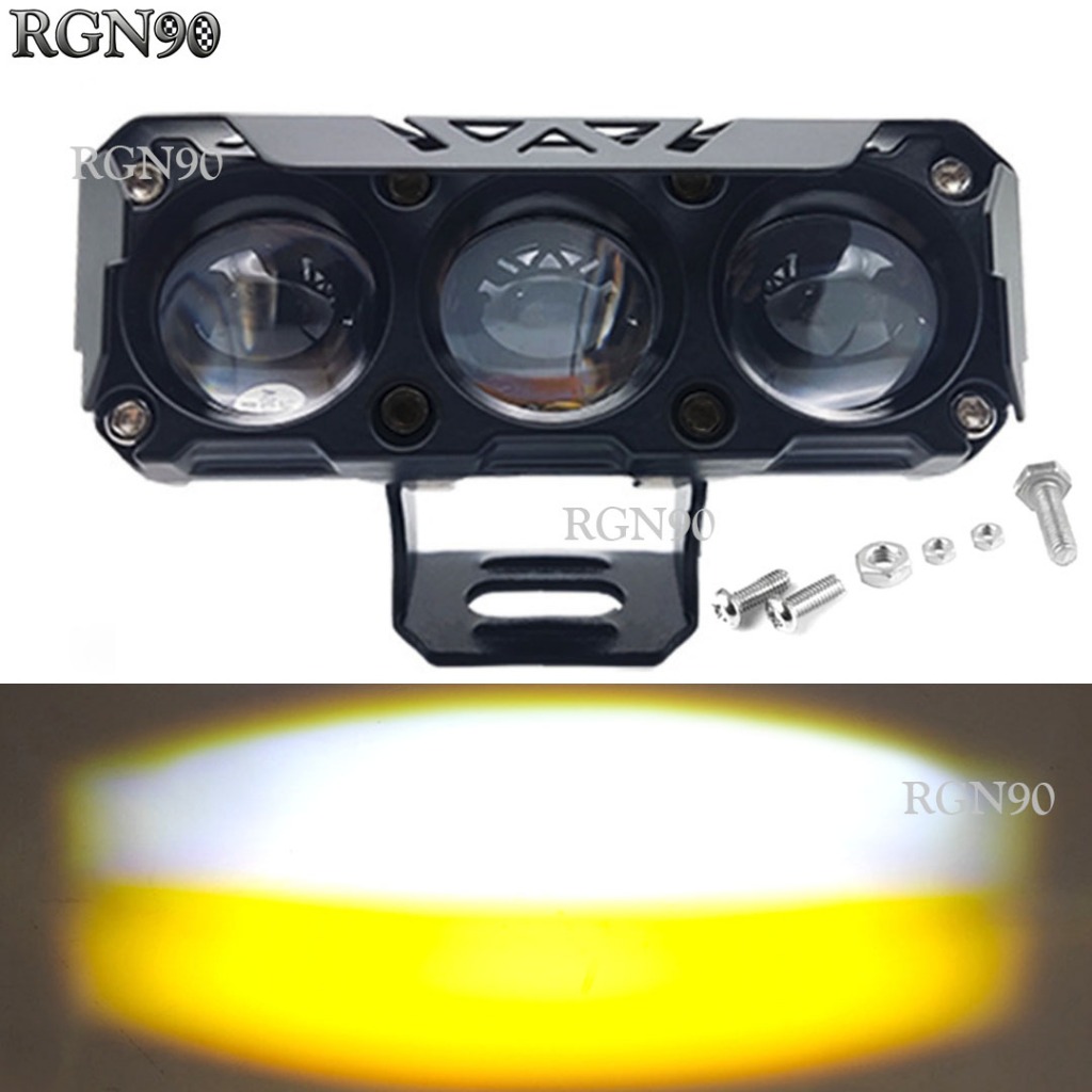 Đèn LED 3 Mắt Cho Xe Máy Và Ô Tô 1 Đèn