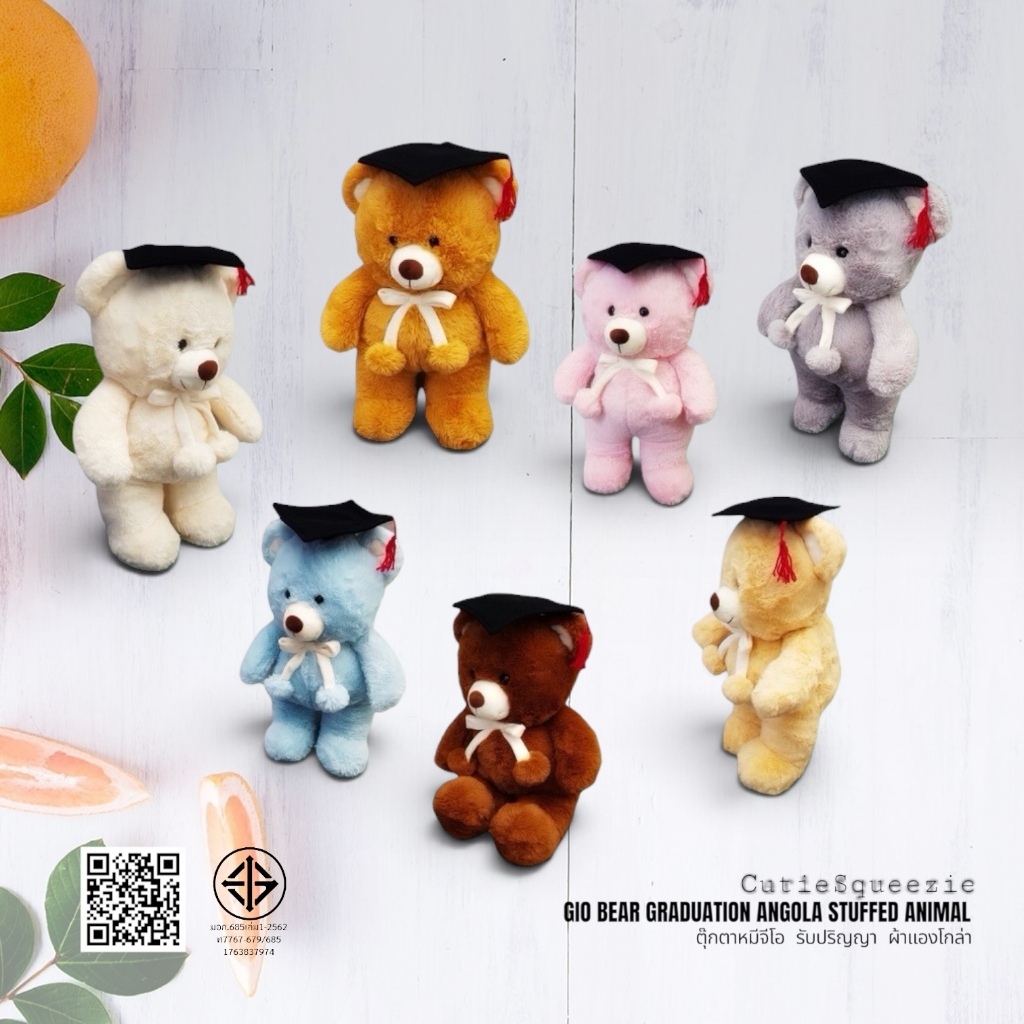 Gio Bear Tốt nghiệp Động vật nhồi bông Angola