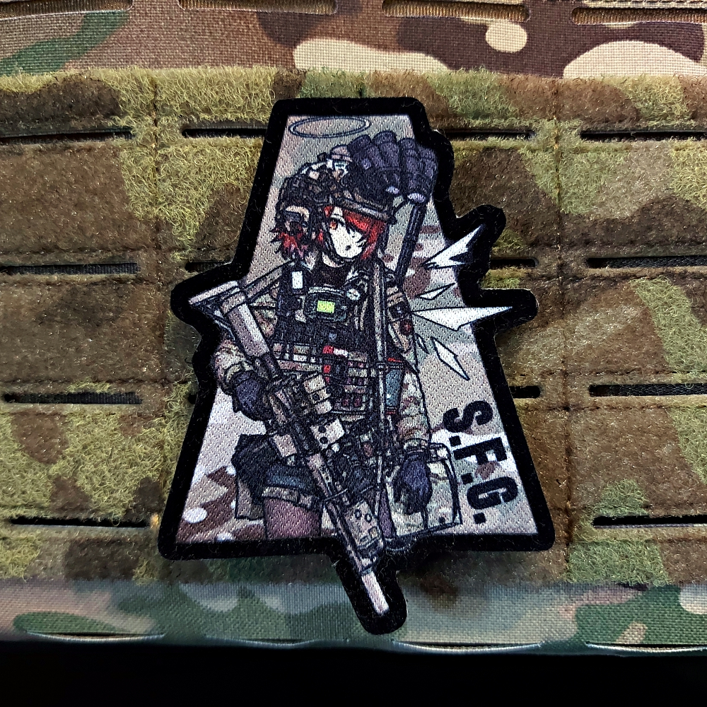 Velcro Patch Arknights Exusiai của Kuroinu9 l Anime đạo đức quân sự [Freefan Co]