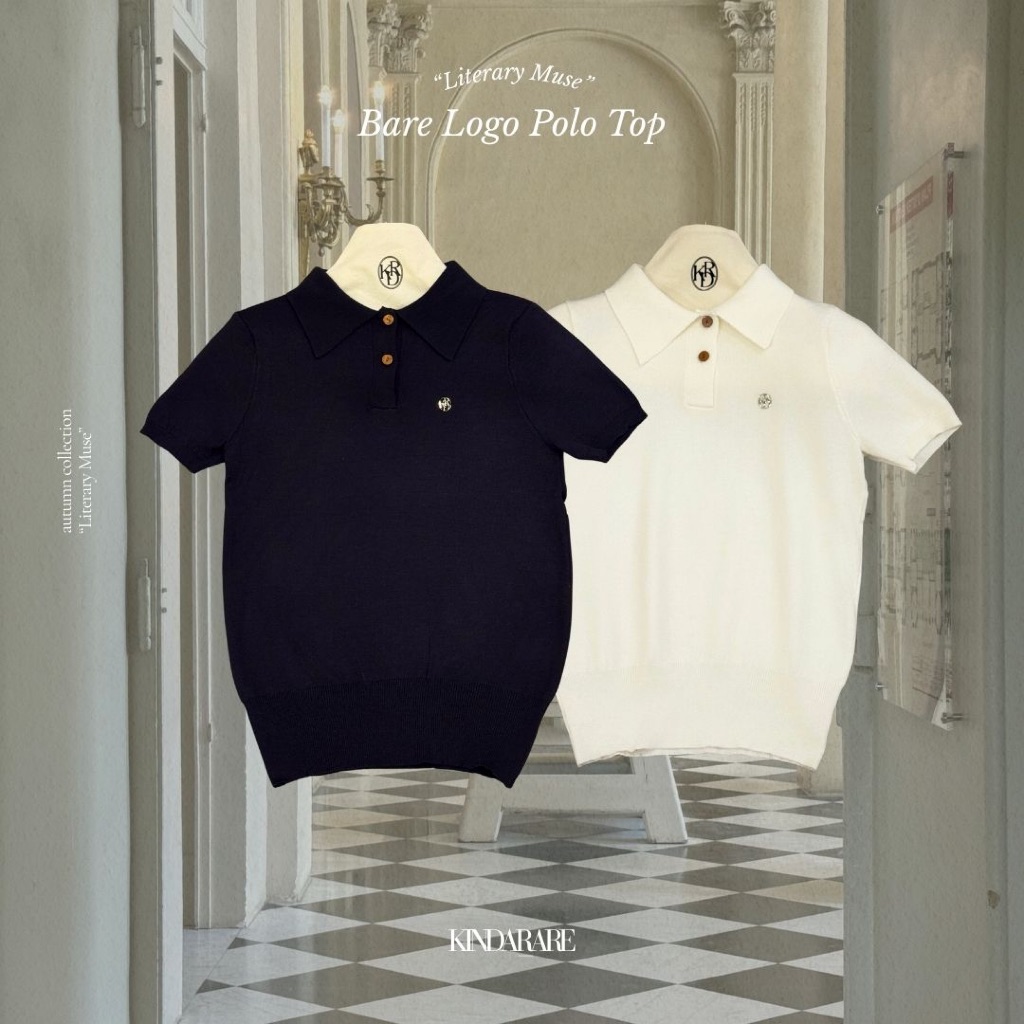 KINDARARE-Bare Logo Polo Top