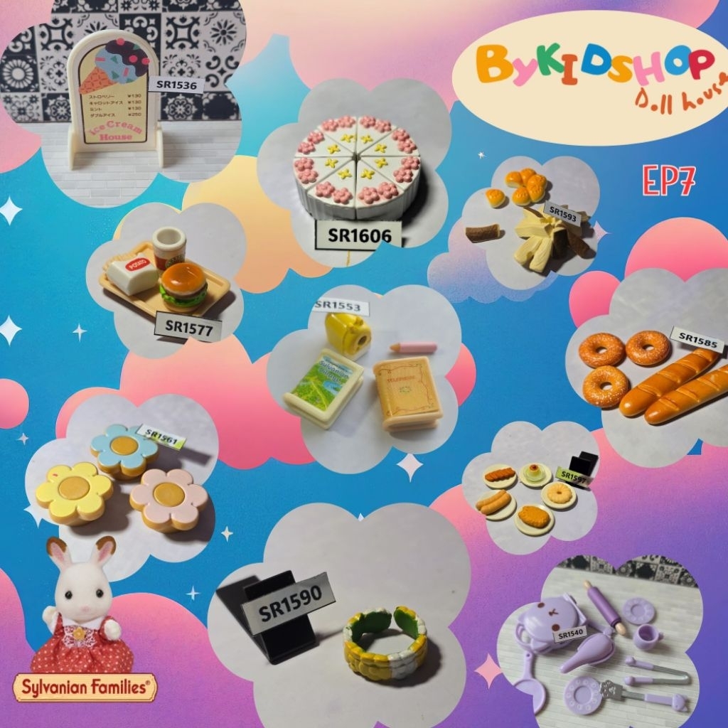 SYLVANIAN FAMILIES Gia đình Sylvanian: Gia đình thu nhỏ (EP7: SR) Đồ dùng và kho lưu niệm thực phẩm 
