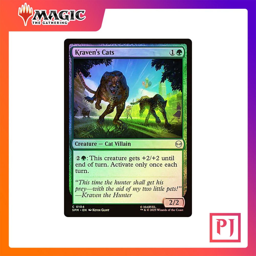 [MTG] Mèo Kraven [SPM] [XANH] [COMMON] [FOIL] [ENG] (