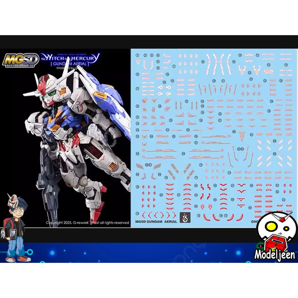 Decal nước 236 MGSD Gundam Aerial
