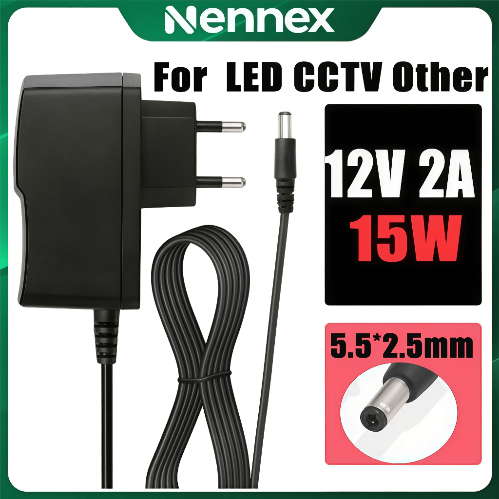 Bộ chuyển đổi 5V / 12V 2A Camera quan sát 5V / 12V 2A cho (Đầu 5,5 x 2,5MM)