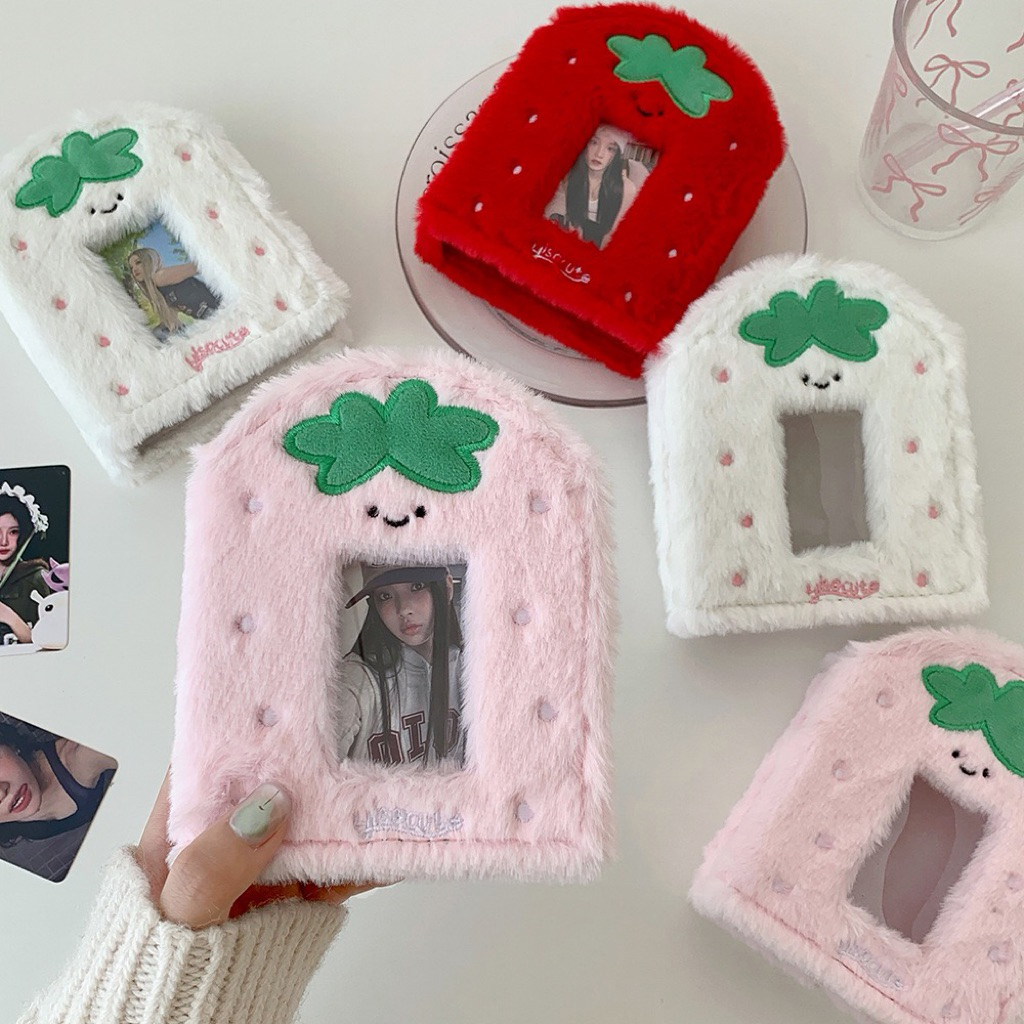 Strawberry Fluffy File (Chỉ tập tin) A8 Size 3 Nhẫn Album Ảnh Card (AB) K3
