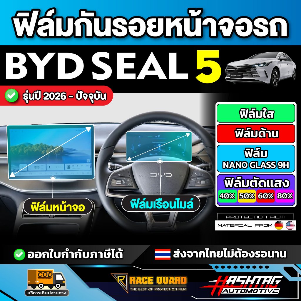Phim bảo vệ màn hình BYD SEAL 5 Model 2025-nay [BYD 5] RACE GUARD SEAL5