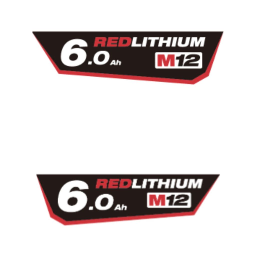 Miếng dán để bao gồm Logo bên trái và phía trước của pin Milwaukee M12-M18