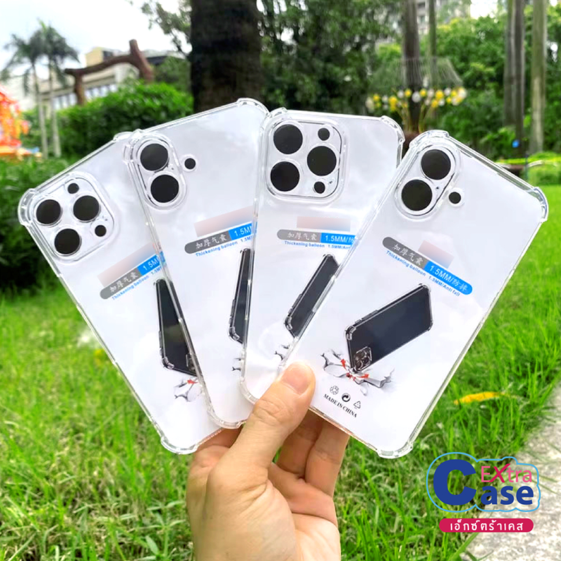  Ốp TPU Mềm Trong Suốt Cho IPhone 17 17Pro 17Ari 17ProMax Góc Chống Sốc