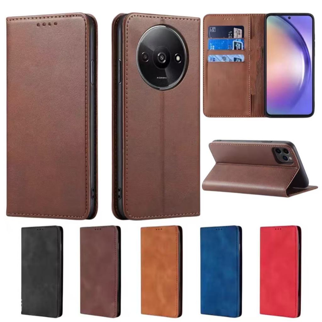 Bao Da Lật Cho Xiaomi Redmi A3 A3Pro Chống Sốc Có Khe Cắm Thẻ