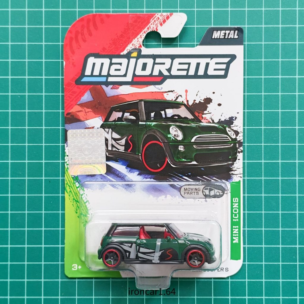 Majorette MINI Cooper S Car Model Xanh