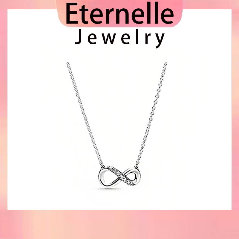 Vòng cổ tình yêu Eternelle Number 8 Mark Thời trang nữ Bạc vô cực