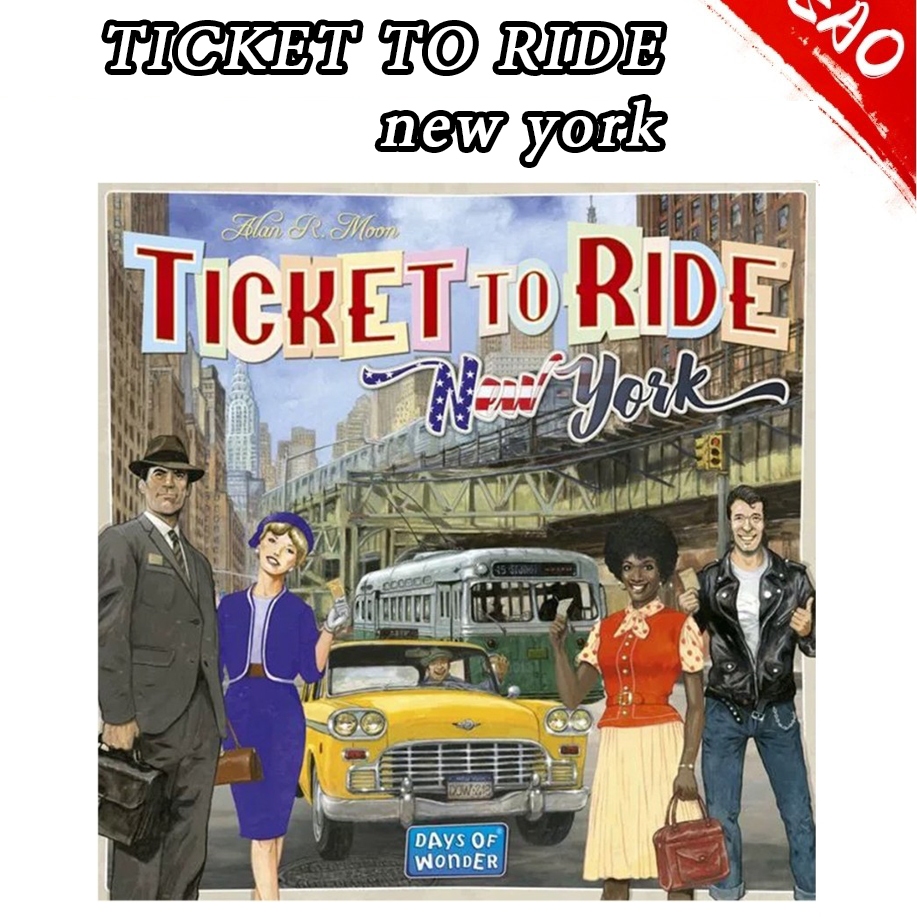 Phiên bản Ticket to Ride Board Game (new york) -Board Train dành cho 2-4 người chơi