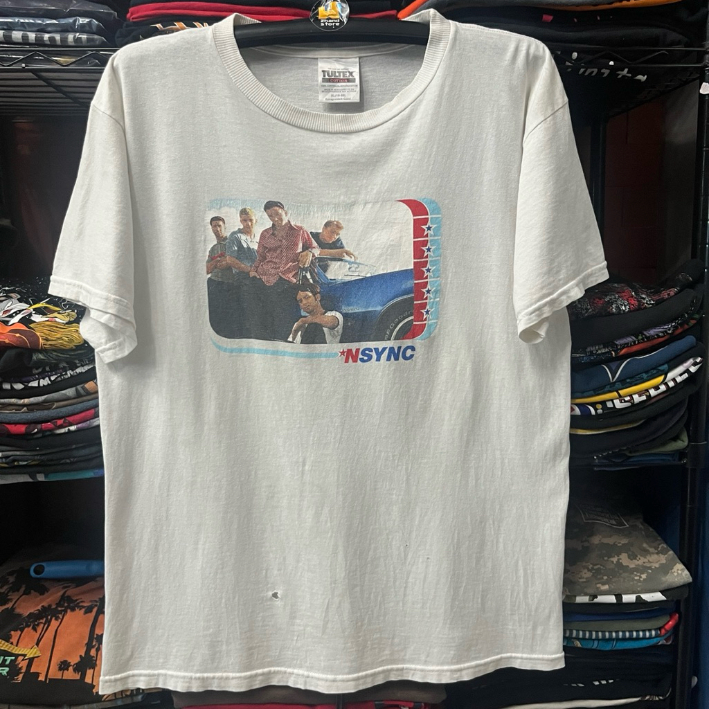 Dây thun cổ điển * NSYNC 90 Vải trắng