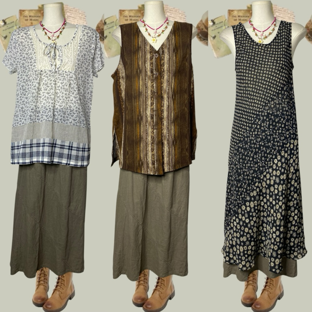 Every.secondhand -Vintage Style / Cổ tích / Áo sơ mi Hippie Vintage