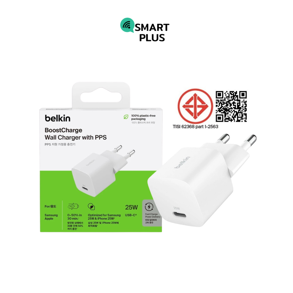 Bộ sạc USB-C Belkin WCA012 25W (smartplus)