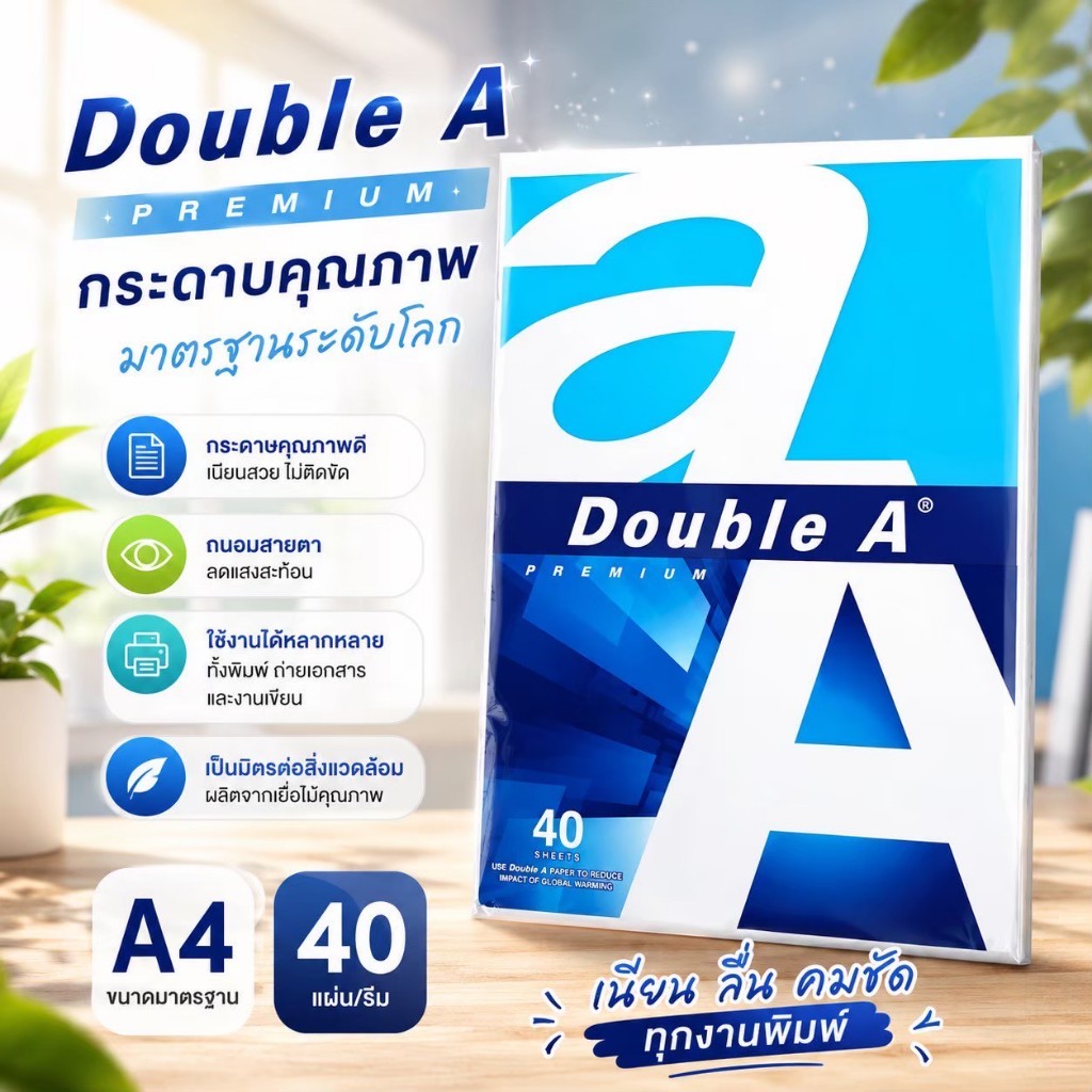 Giấy đôi 1 A4 80 gram | 1 gói 40 tờ