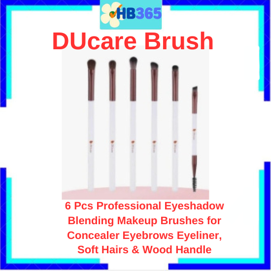 Bộ 6 Cọ Trang Điểm Mắt Tốt * * * DUcare 6 Chiếc Bàn Chải Làm Bằng Mật Độ Cao Và Chất Lượng Hàng Đầu 