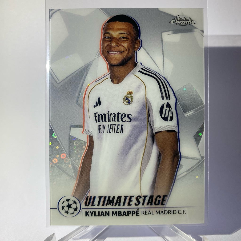Thẻ Bóng Đá KELIAN MBAPPE REAL MADRID ULTIMATE STAGE TOPPS CHROME 2026