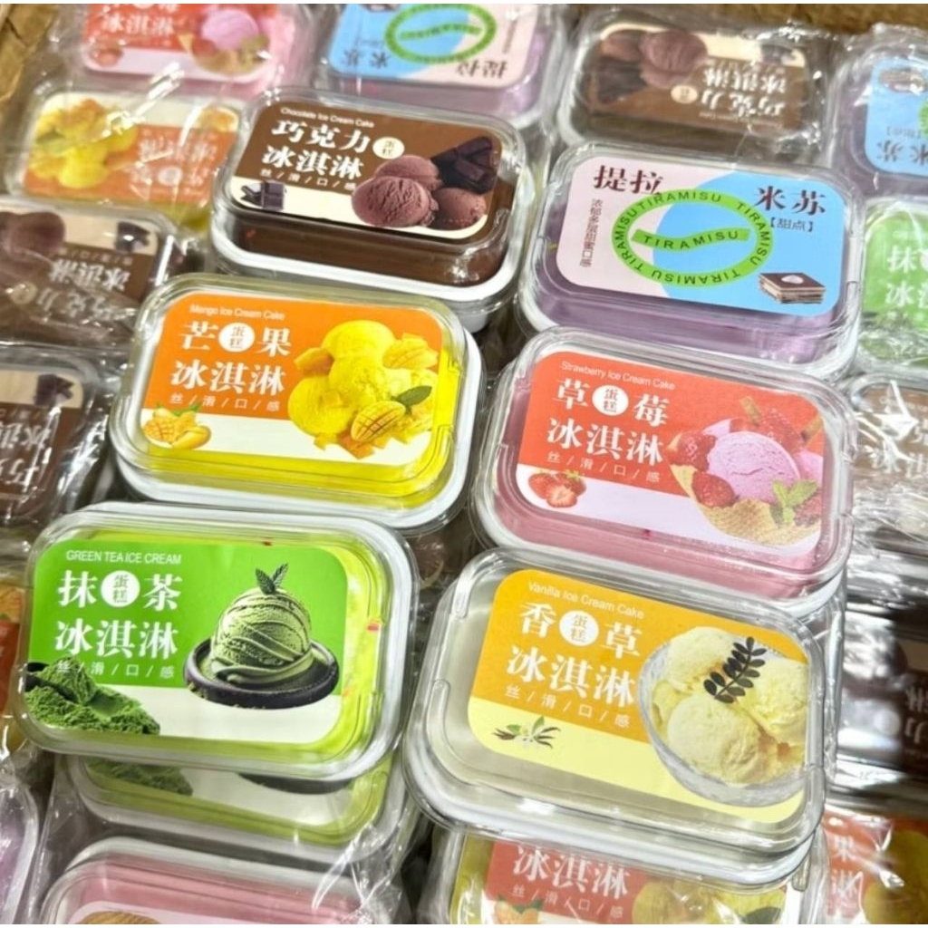 Hộp đựng kem Squishy Mini (Ice Squishy) Bánh mì hỗn hợp