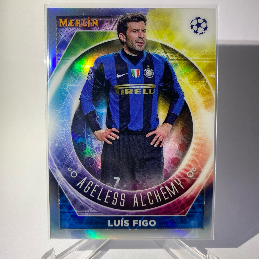 Thẻ bóng đá LUIS FIGO INTERNAZIONALE MILANO ALCHEMY TOPPS MERLIN 2023 AA-1