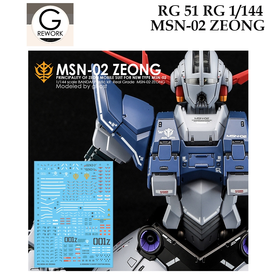 G Rework RG51 RG 1 / 144 MSN-02 ZEONG DÂY NƯỚC