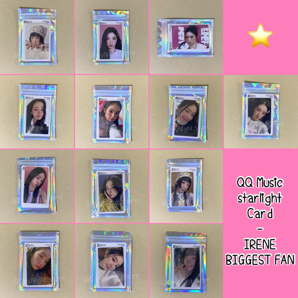 [Đọc trước] -IRENE Red Velvet: 'Quạt lớn nhất' -QQ Music Starlight Card Photocard