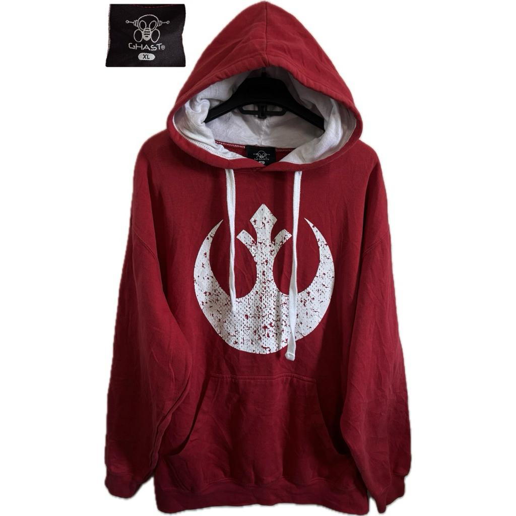 Star Wars Áo Hoodie Rebel Alliance Dạo Phố GHAST Áo in họa tiết cổ điển đã qua sử dụng như là