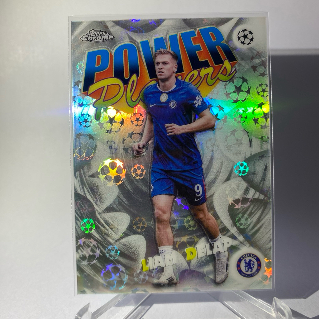 Thẻ bóng đá LIAM DELAP CHELSEA POWER PLAYERS TOPPS CHROME 2026 No.PP-8 (ngôi sao bạc)