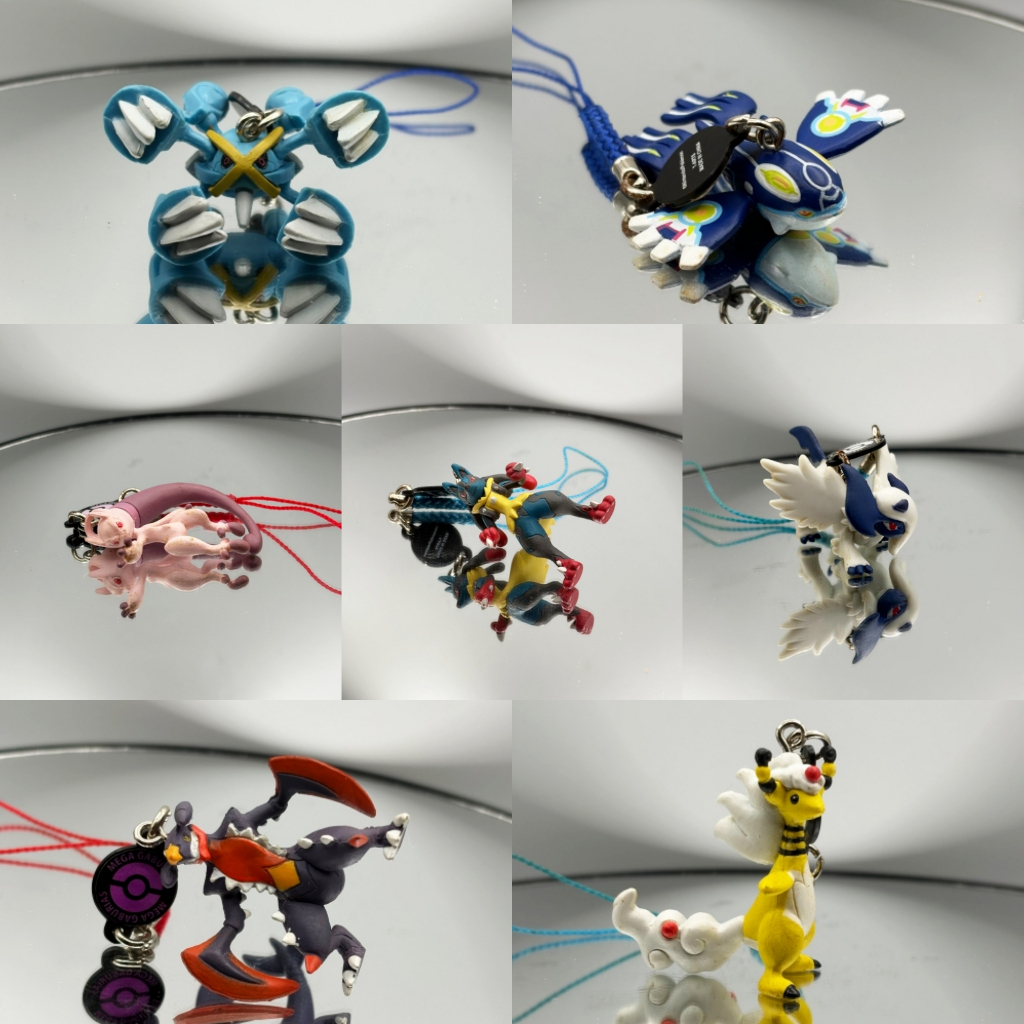 [Đã qua sử dụng] Linh vật Pokemon Netsuke Mega Metagross Lucario Garchomp Kyogre Hình dây đeo T-ARTS