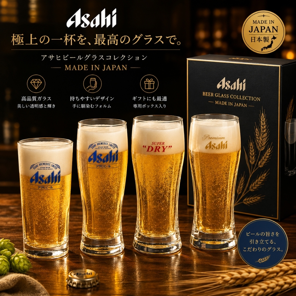  Sản phẩm thương hiệu bia cao Asahi Glass từ Nhật Bản
