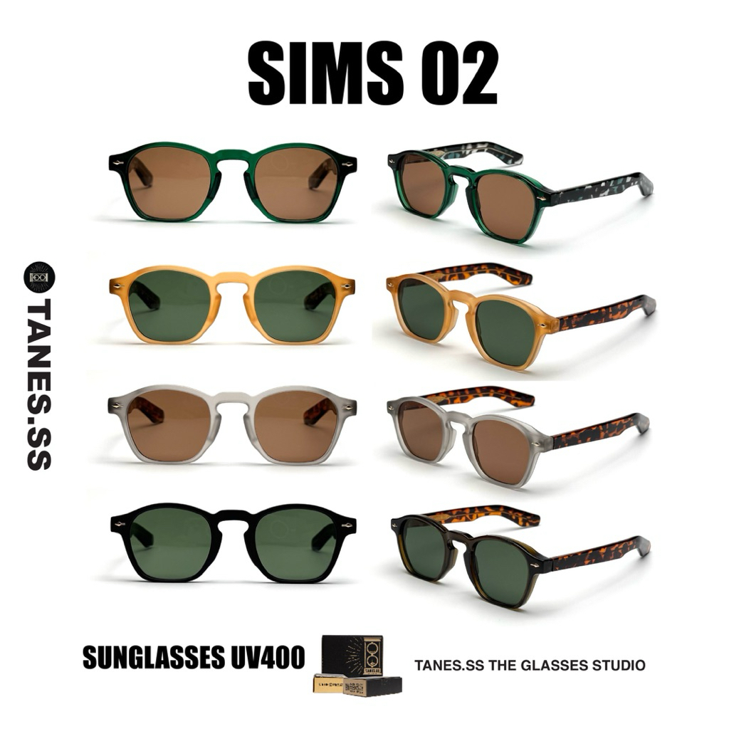TANES.SS | Ống kính chống nắng SIMS 02 [SUNGLASSES UV400] Bộ sưu tập cổ điển SUNGLASSES UV400