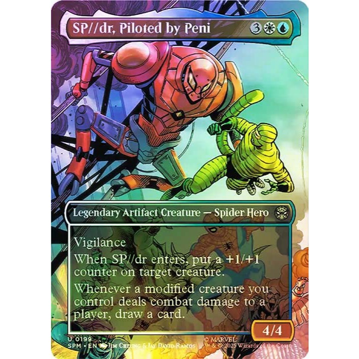 MTG - Magic The Gathering - Marvel 's Spider-Man - SP / / dr, Piloted by Peni - Borderless - Near Mi